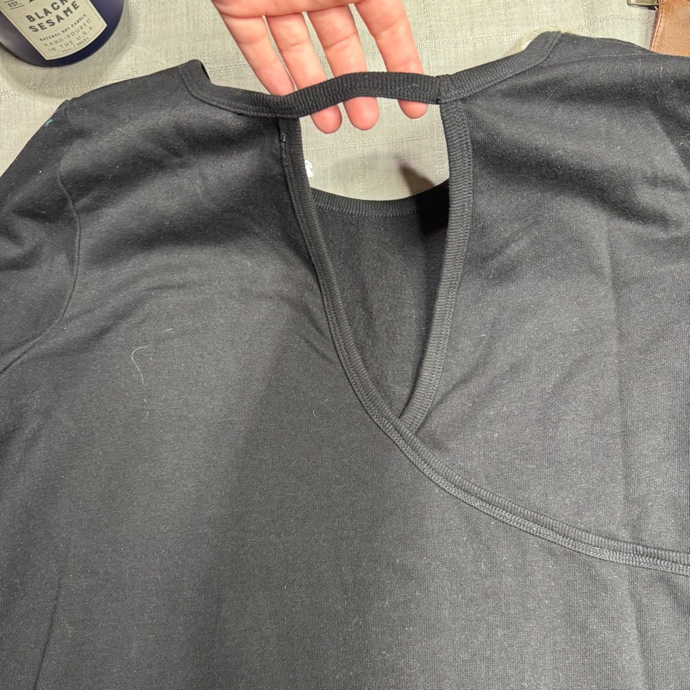 Black open back sweatshirt - Picture 7 of 8